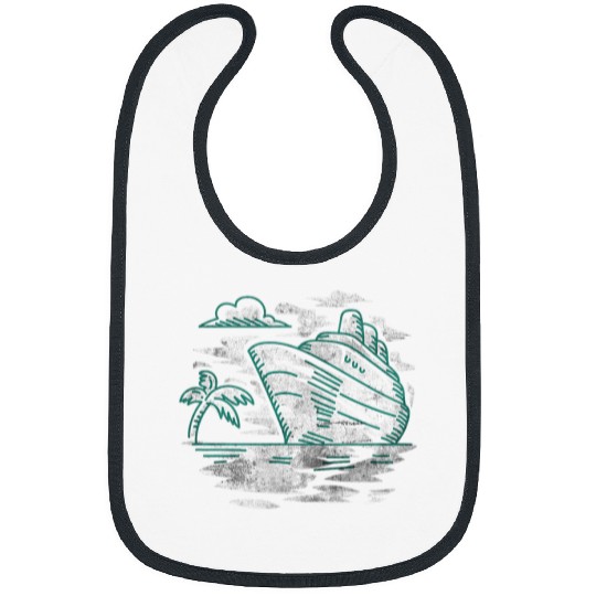Funny Cruise Ship Vacation Cruising Boat Men Women Bibs