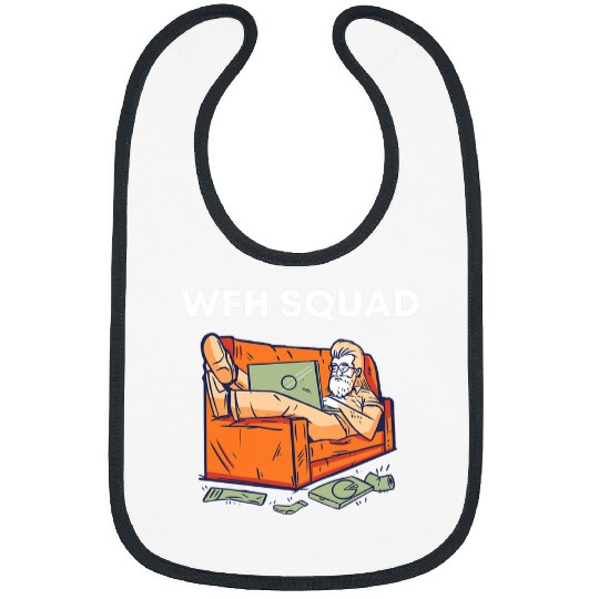 WFH Squad Office Employee Company Staff Work From homes 6 Bibs