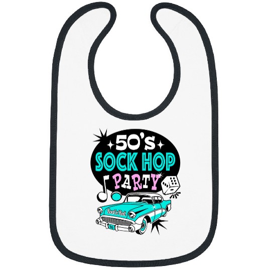 50s Sock Hop Party Rock N Roll Retro 1950s Music Rockabilly Bibs
