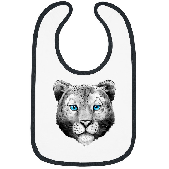 Snow Leopard Big Cat Wildcat Wildlife Animal Feline Safari Bibs