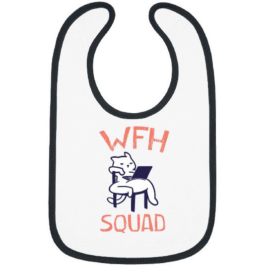 WFH Squad Office Employee Company Staff Work From homes 2 Bibs