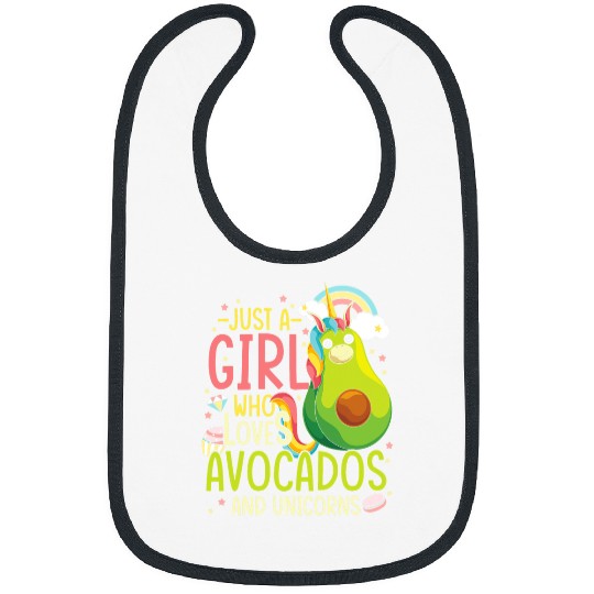 Avocado Women Magical Fantasy Animal Lover Girls Unicorn Bibs