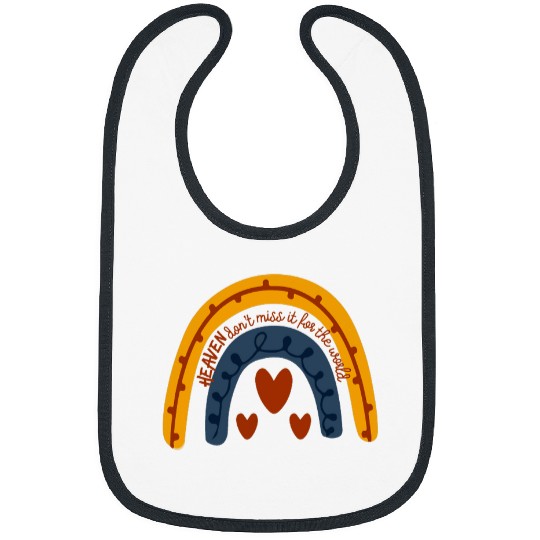 Heaven Dont Miss for the World Christian Rainbow John 316 Bibs