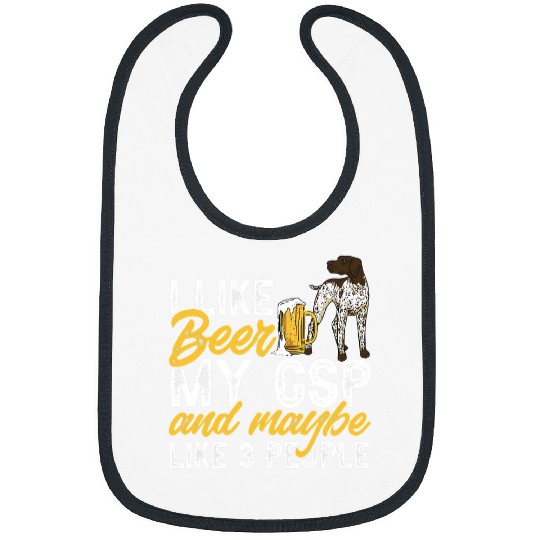 Beer German Shorthaired Pointer Beer GSP Dog 1 Bibs