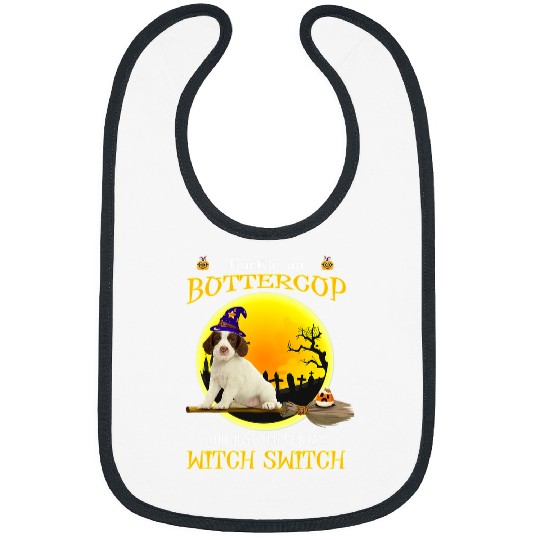 Buckle Up Buttercup Springer Spaniel Dog Halloween Bibs