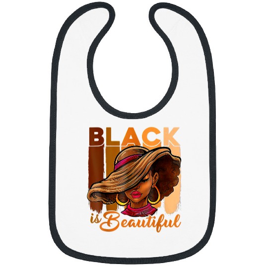 Black Is Beautiful Melanin Afro Black Queen Black History 8 Bibs