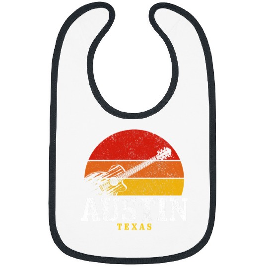 Guitarist Austin Texas Guitar Country Music Folk Jazz vintages Guitar Bibs