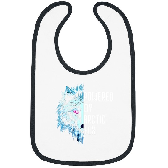 Fox Lover Powered By Arctic Fox Animal Arctic Fox Lover Bibs