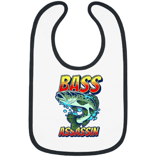 Fishing Bass Assassin Funny Fisherman Bass Fish Jumping9 Fisher Bibs