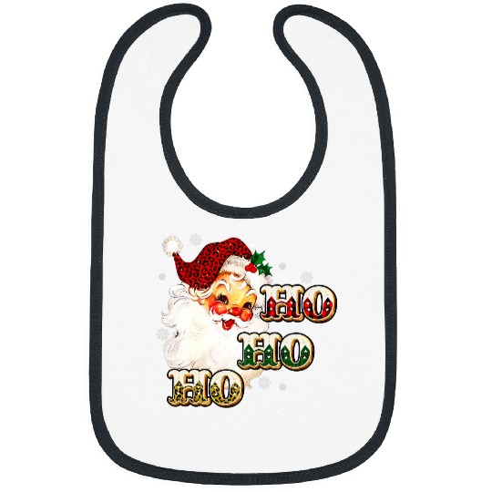 Funny Christmas Holiday Santa a Ho Ho Ho 63 Bibs