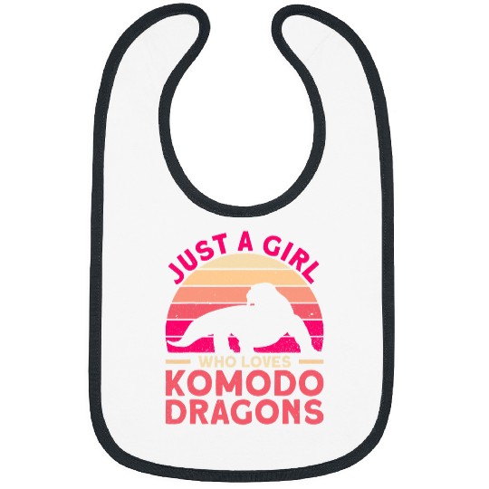 Lizard Lover Just A Girl Who Loves Komodo Dragons Komodo Dragon Lizard Bibs