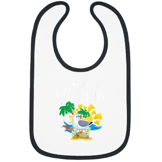 Seagull Beach Chicken Funny Animal Lover 2 Bibs