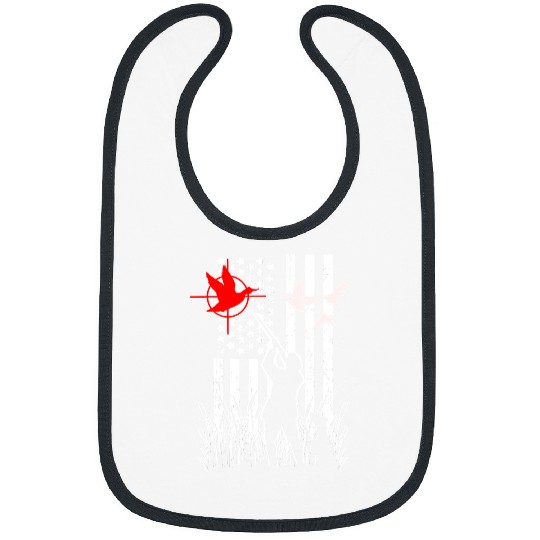 Ducks Quack American Flag Patriotic Duck Hunting Waterfowl Goose Hunting 210 Duckie Ducks Bibs