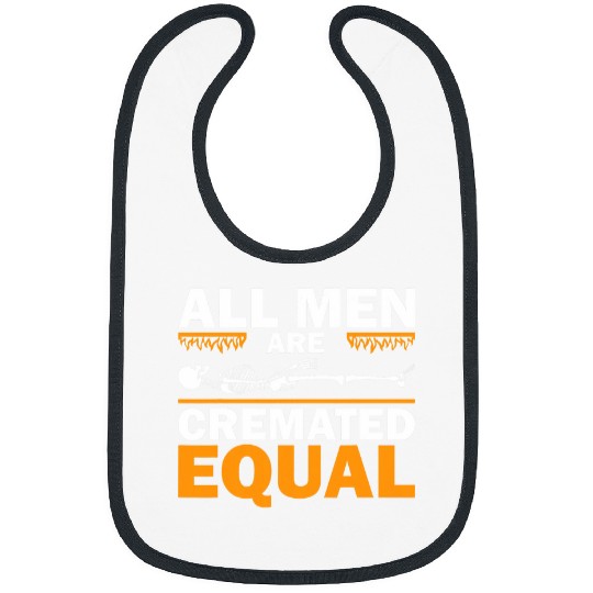 Funny Funeral Director Gift Mortician All Men Cremated Equal 2 Bibs