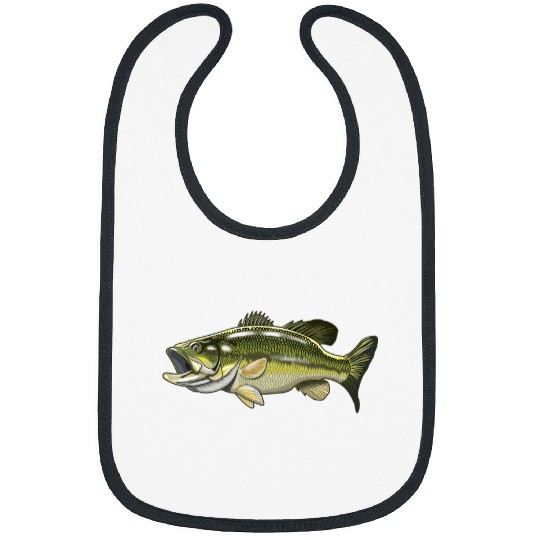 Fishing Bass Fish Fisherman Angler Angling Men Dad Nature Fishing Fisher Bibs
