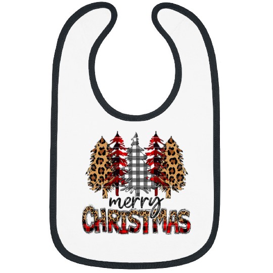 Bleached Merry Christmas Pine Trees Christmas Tree xmass 19 Bibs