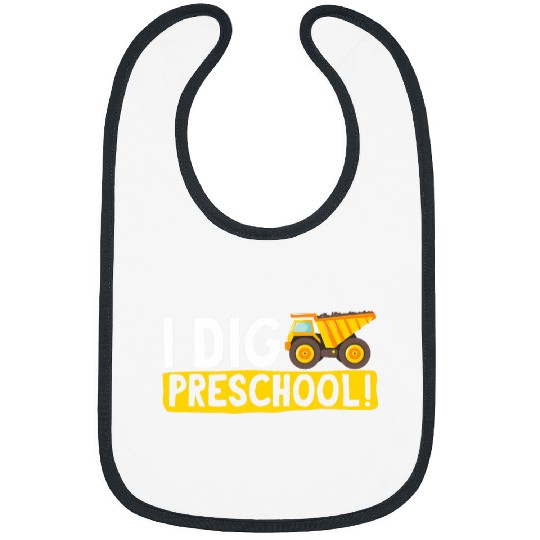 Dump Truck I Dig Preschool 1 Bibs
