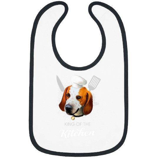 Black and Tan Virginia Foxhound King of the KitchenDog Chef Bibs