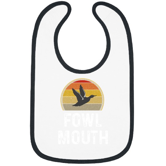 Ducks Quack Mens Duck Hunter Funny Duck Hunting Fowl Mouth Retro 509 Duckie Ducks Bibs