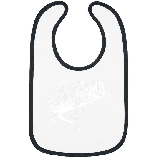 Fishing Bass Fish Fisherman Angler Men Dad Angling Nature Fishing Fisher Bibs