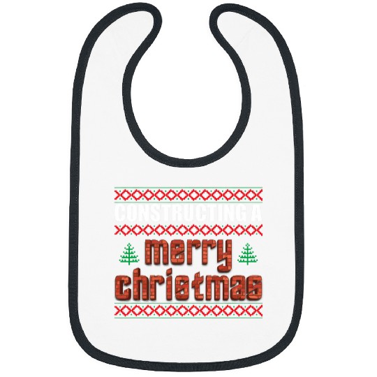 Merry Christmas Construction Site Christmas Construction Bibs