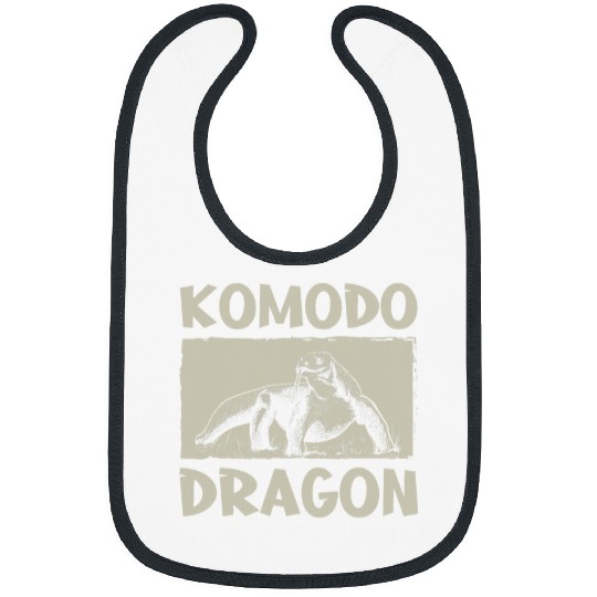 Lizard Lover Komodo Dragon Lizard Reptile Funny Zookeeper Zoologist Bibs