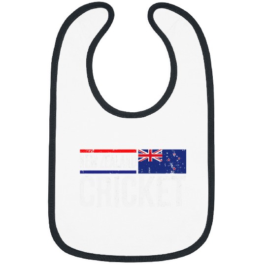Cricket Fan New Zealand Cricket Flag Jersey Match Tournament Kiwi Fan Bibs