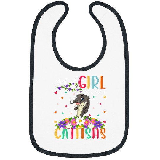 Catfish Fish Lover Just A Girl Who Loves Catfishs Bibs