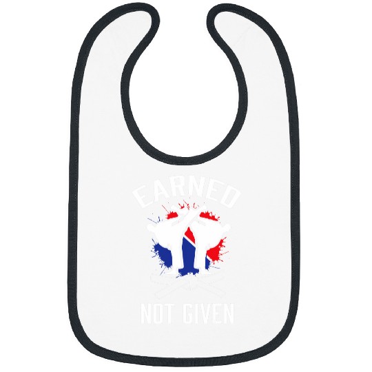 Earned Not Given Taekwondo Martial Arts Athlete Bibs