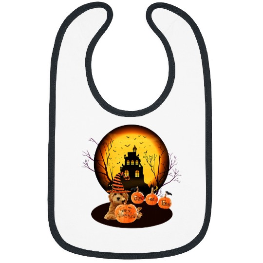 Dog Goldendoodle Funny Goldendoodle Halloween For Kids Mom Dad Love Dog Bibs