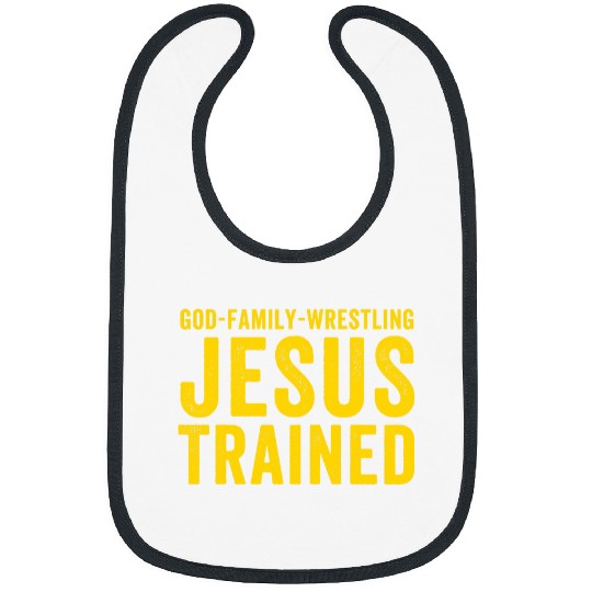 Jesus Trained God Family Wrestling Jesus Trained Bibs