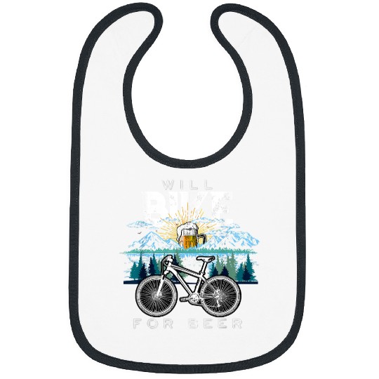 Beer Will Bike Beer Cycling Biking Beer Lover Drinking3 Bibs