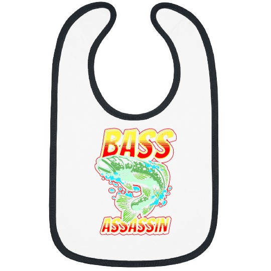 Fishing Bass Assassin Funny Fisherman Bass Fish Jumping Fisher Bibs
