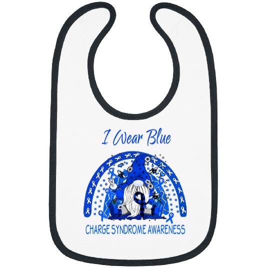 Charge Syndromes Warrior Love Flower Gnome Charge Syndromes Awareness Bibs