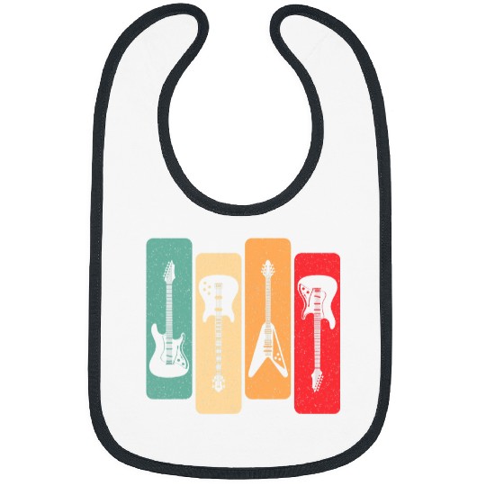 Guitarist Retro Guitars Guitarist Electric Bass Guitar Rock Music Guitar Bibs