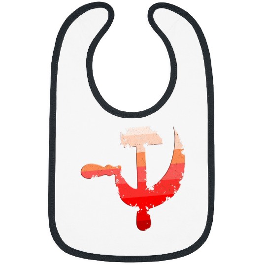 Hammer And Sickle Worker Hardworkers Farmer Bibs