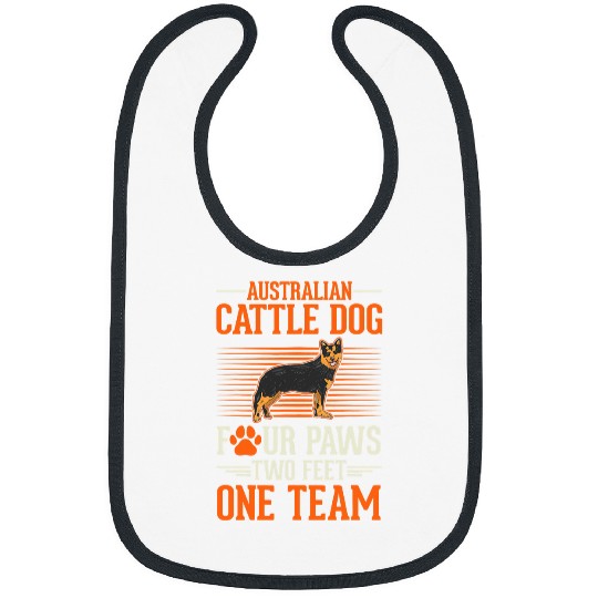 Australian Cattle Dog four paws two feet one team Cattle Dog 237 Bibs