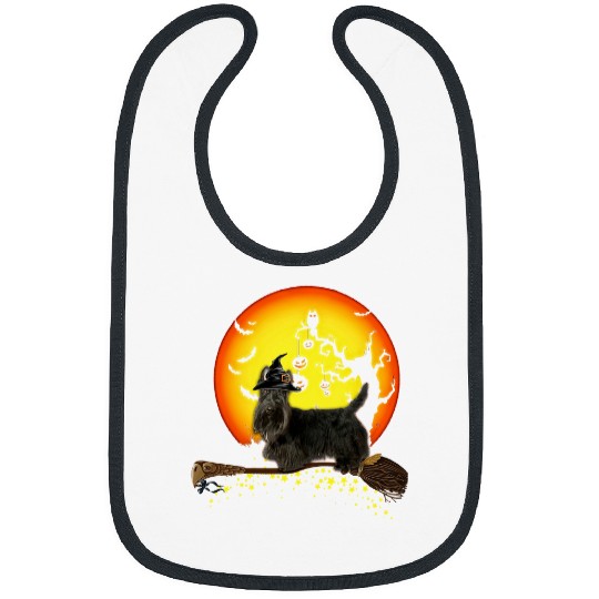 Dog Shar Pei Baby Halloween Dog Lovers 633 paw Bibs