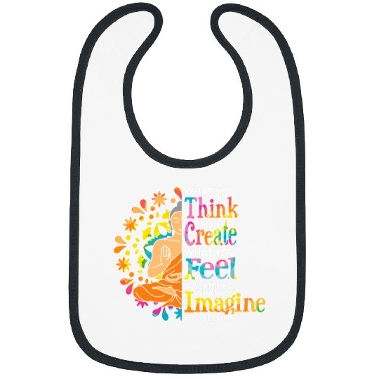 Namaste Yoga Law of Attraction Manifest Buddha Meditation Yoga Instructor Meditation Bibs