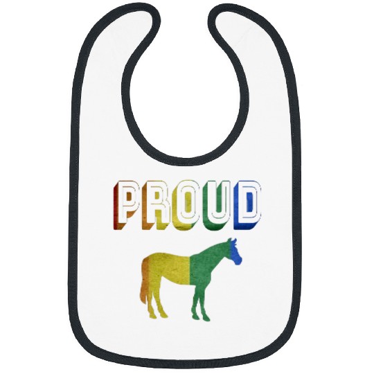 LGBT Pride Proud Horse LGBT Flag Pride Clothing Transgender Pride Flag Bibs