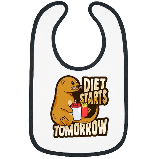 Otters antis Diet Design for a Fast Fool and Sea Otter Lover Bibs