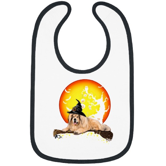 Dog Tibetan Spaniel Baby Halloween Dog Lovers 628 paw Bibs