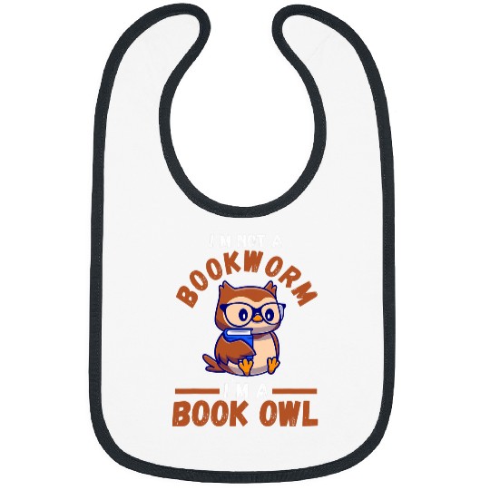 Bookworm Owl Reading Book Reader Bibs