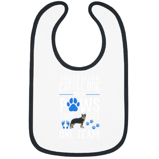 Australian Cattle Dog four paws two feet one team 208 Bibs
