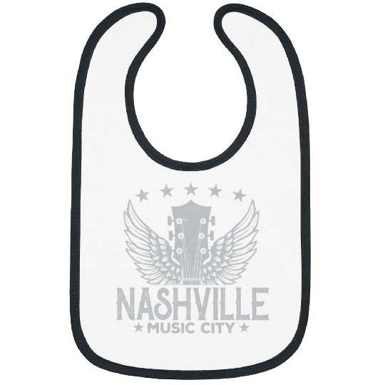 Guitarist Retro Nashville Guitar Wings vintages Country Music Concert Guitar Bibs