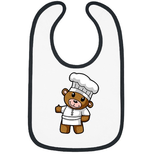 Funny Bear Cook teddy bear kitchen kids Cute Bears Bibs