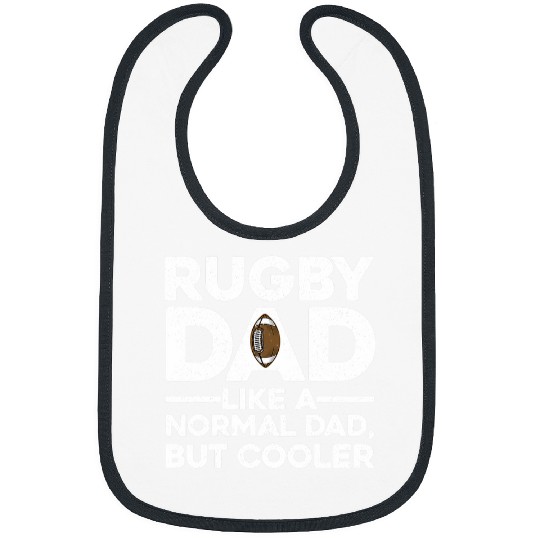 Funny Rugby Design For Dad Men Professional Rugby Player Bibs