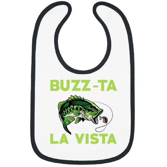Fishing BuzzTa La Vista Bass Fishing Outfit Largemouth Bass Fish Fisher Bibs