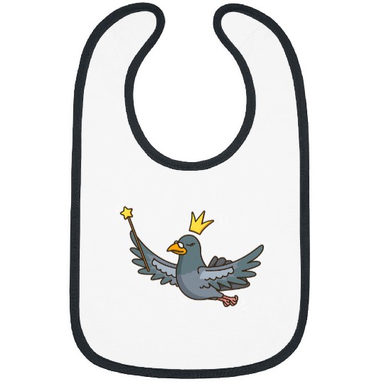 Fairy Pigeon Wildlife Mystical Bird Pigeon Fairy Lover324 Bibs