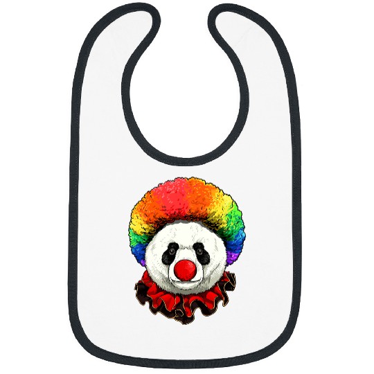 Funny Bear Panda Clown Wildlife Panda Bear Animal Circus 109 Cute Bears Bibs